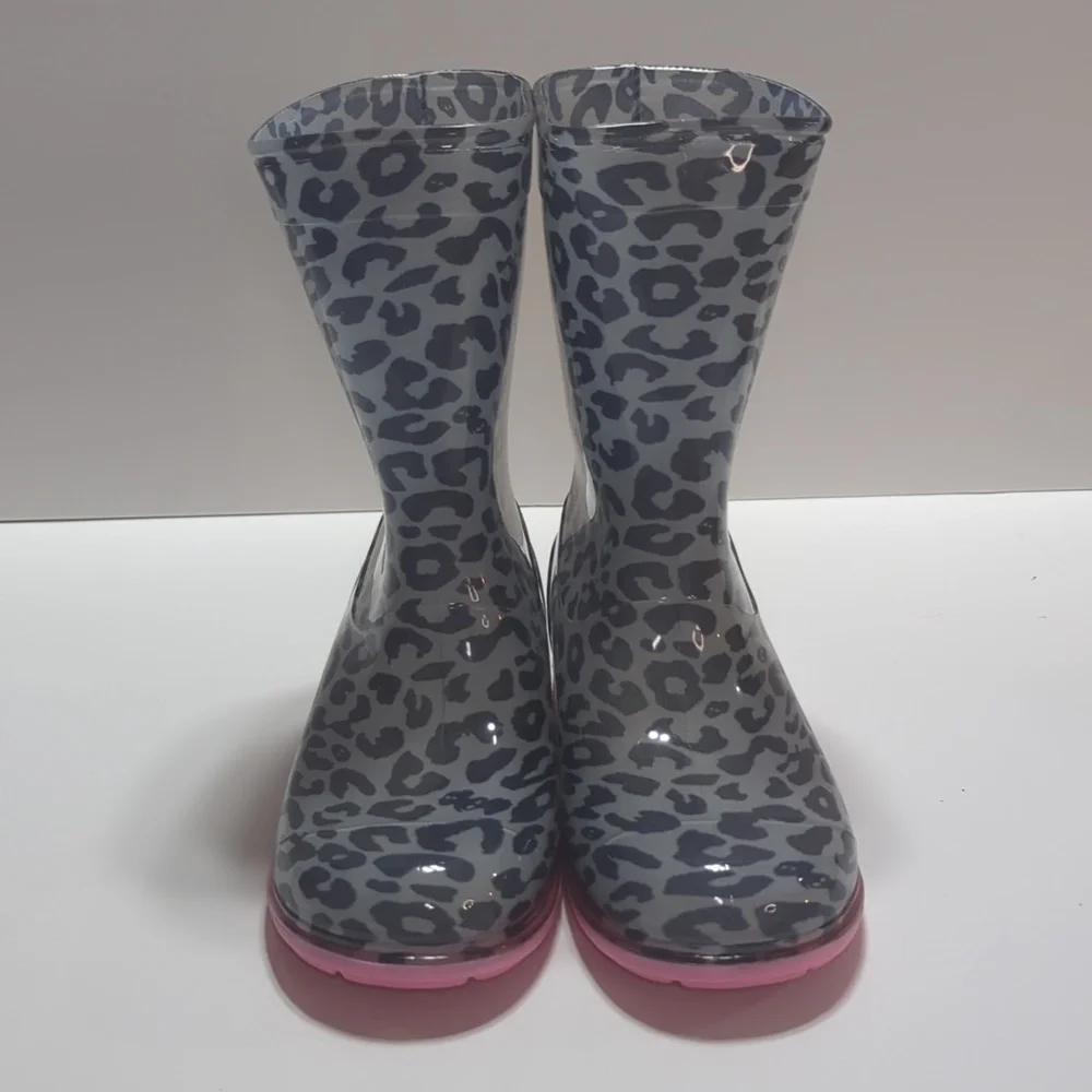 Roma Abel Kid's Leopard Print Rain Boots Size 13